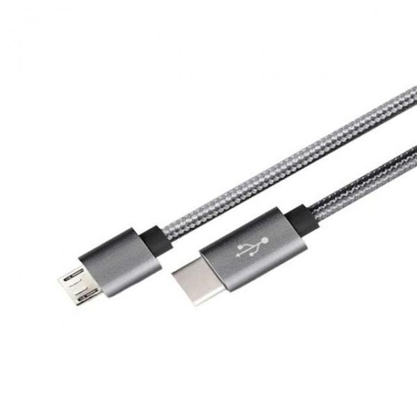 USB 3.1 C타입 - 마이크로5P HQ 메탈실버 케이블 1.5M