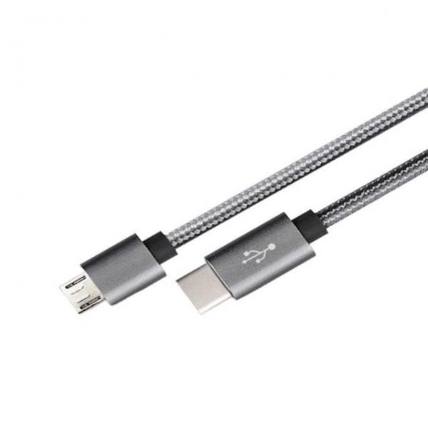 USB 3.1 C타입 - 마이크로5P HQ 메탈실버 케이블 2M