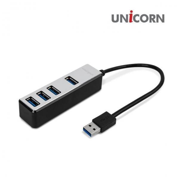 유니콘 USB3.0 A타입 4포트 무전원 USB허브 RH-4500