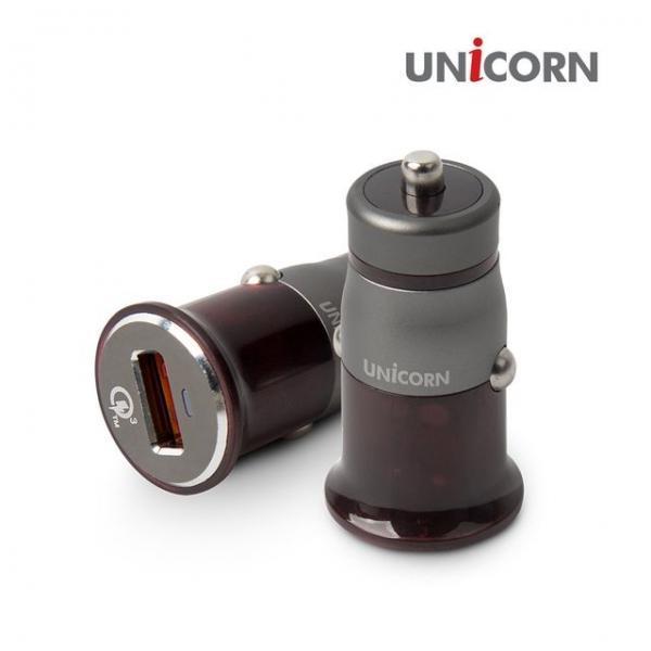 유니콘 QC-100 1포트 USB 고속충전 차량용시거잭