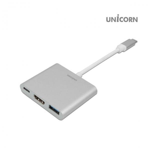 유니콘 C타입 to HDMI USB3.1 멀티 컨버터 TH-700HDMI