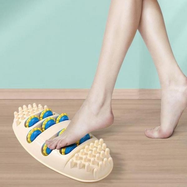 발 지압 롤러 마사지 발바닥 자극 롤링 안마기 발마 발지압 미니안 마사기 발받침 사무실