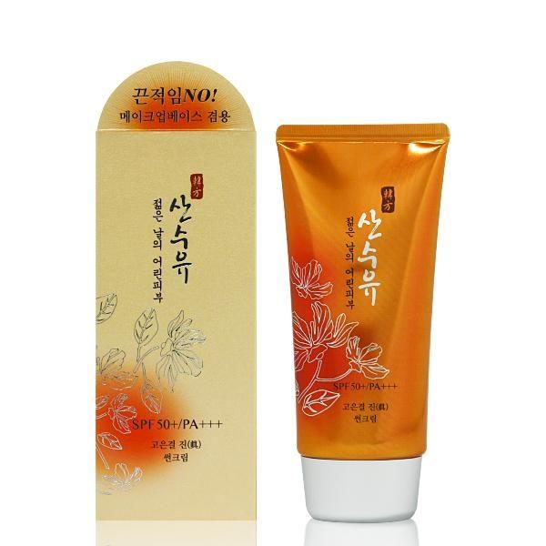 산수유 고은결 진 선크림 70g /SPF50+/베이스겸용/