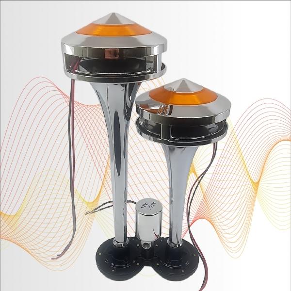 더블 튜브 에어혼  12V-24V겸용 클락션