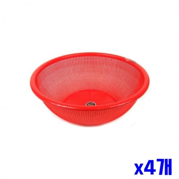 소쿠리 채반 바구니 49x16cm x4개 물빠짐 체망 채망
