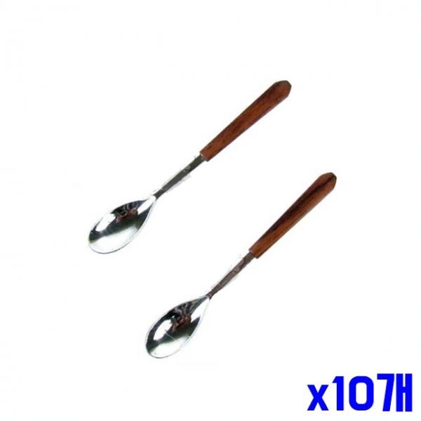 심플 우드 티스푼 2P x10개 디저트스푼 과일스푼