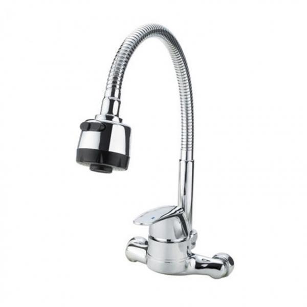 벽붙이 주방용 온냉수 혼합 수도꼭지 HJ-101 싱크대 수전