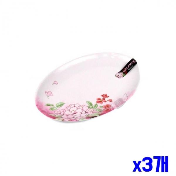 멜라민 재질 타원접시 21x14.3x2cm x3개 주방식기