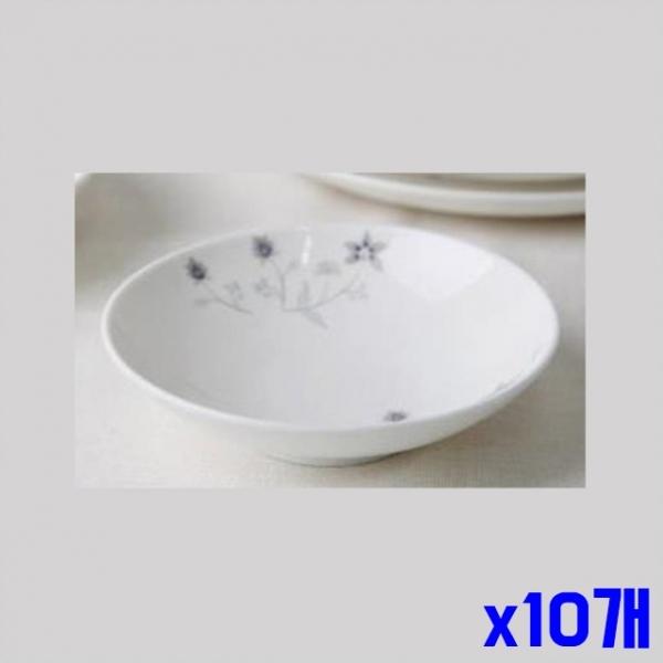 실버 디자인 찬기 접시 140mm x10개 주방그릇 그릇
