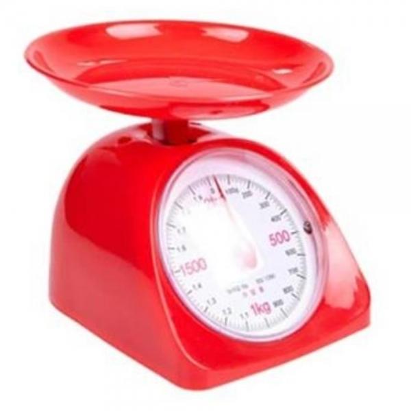 아날로그 주방용 저울 2kg 레드 계량저울 주방저울