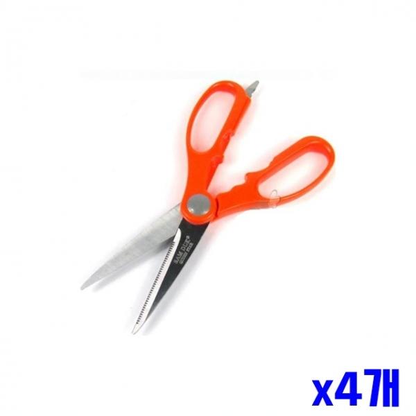 다용도 주방 가위 21.5cm x4개 주방용가위 스텐가위