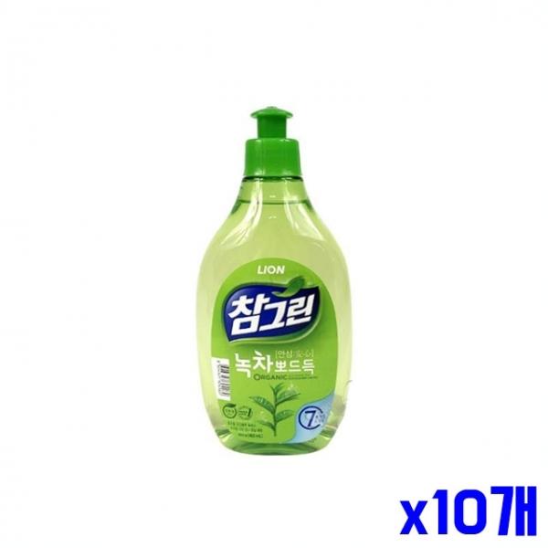 녹차 성분 주방세제 본품 480ml x10개 주방생필품