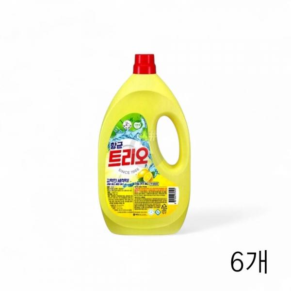 트리오 항균 주방세제 1kg X 6개 야채과일세정제 설거지 주방용 식기세제 기름때제거