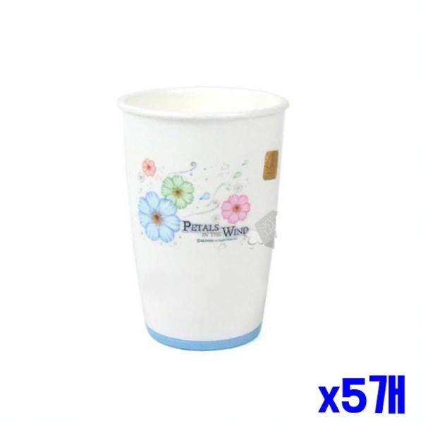 위생적인 양치컵 7.5x11cm x5개 화장실컵 칫솔컵