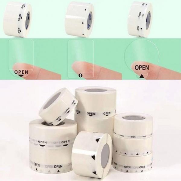 업소용 포장 스티커 투명롤 1000p 봉제 가게 배달 OPEN 가게용 식당용 상검