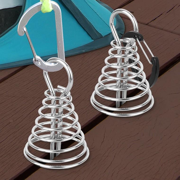 카라비너데크팩 캠핑 데크용팩 고정 고리 타프펙 핀 못 단조지주
