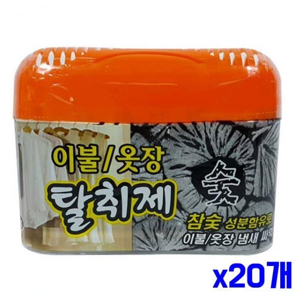 참숯성분 이불 옷장 탈취제 150g x20개