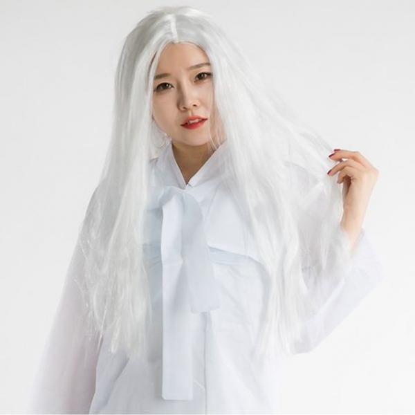 귀신 가발 백발 파티가발 소복 이벤트 행사 할로윈