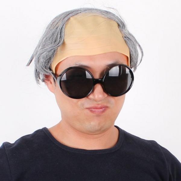 2대8 대머리 가발 파티가발 이벤트 할로윈 연극 공연