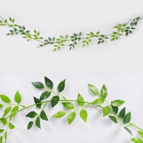 유칼립투스 나뭇잎 가랜드 타원잎 1.8M 파티 장식