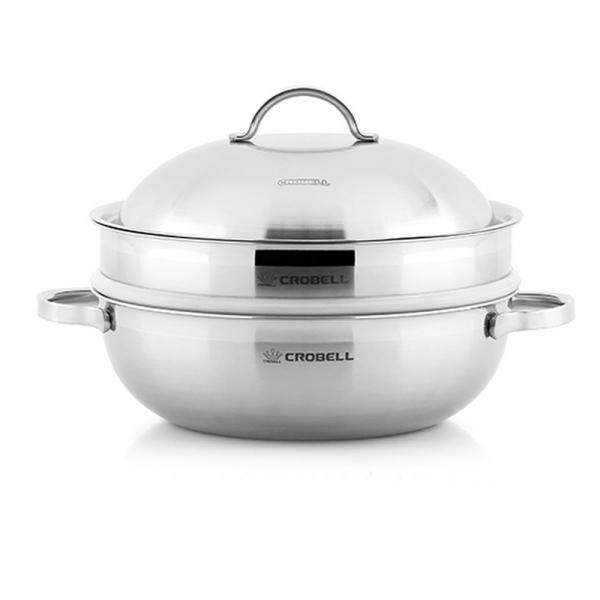 크로벨 통3중 파티웍 찜솥 30cm