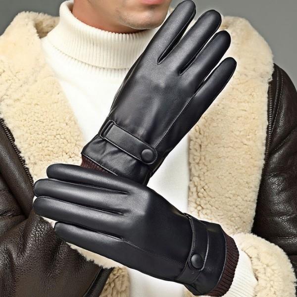 기모 남자 가죽 장갑 겨울 장갑 보온 장갑 검정