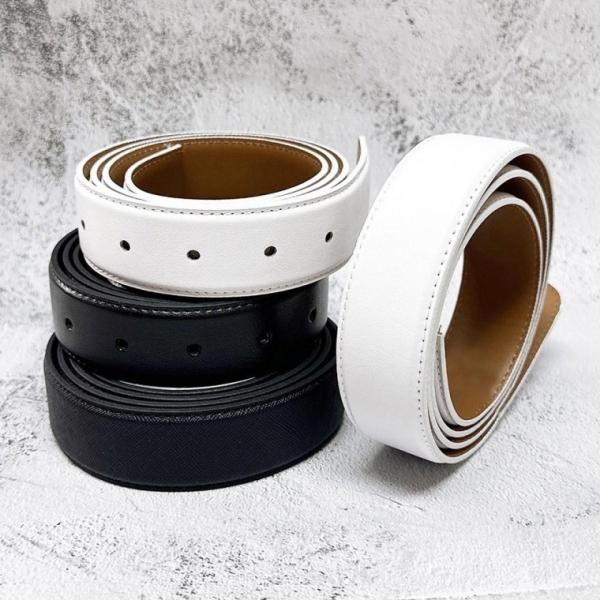 국산 플럼 도트 폭33mm 교체용 소가죽 벨트끈 허리띠