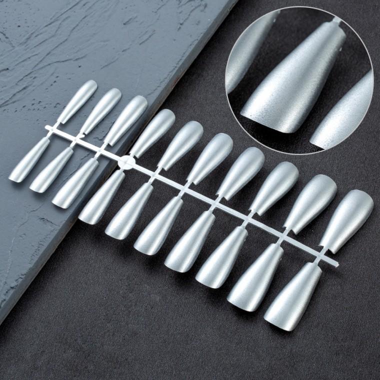메탈네일팁 코핀팁 30pcs 컬러발레팁 네일팁 네일연장