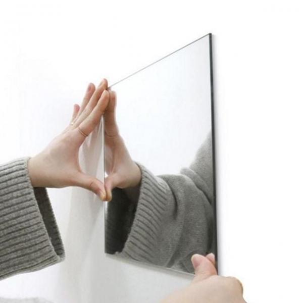 자취방 공간활용 거울 부착 아크릴 벽장식 벽 인테리어 라운드