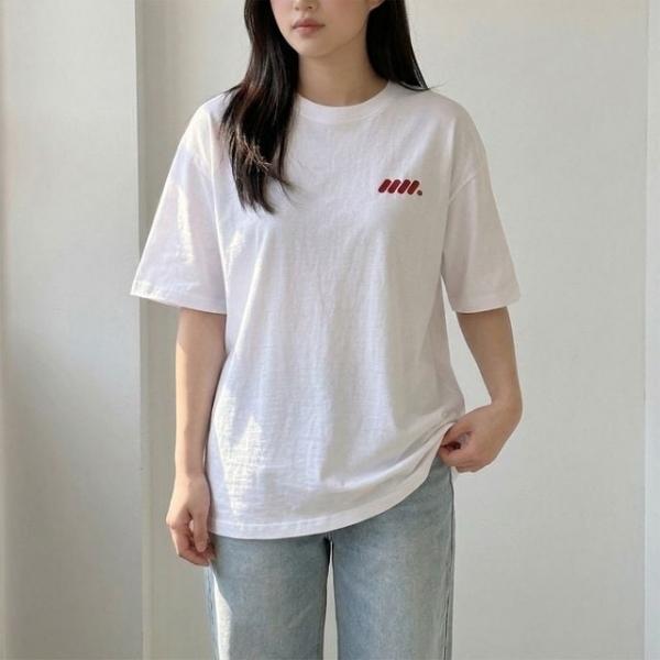 데일리 루즈핏 순면 반팔 티셔츠 기본티 캐주얼