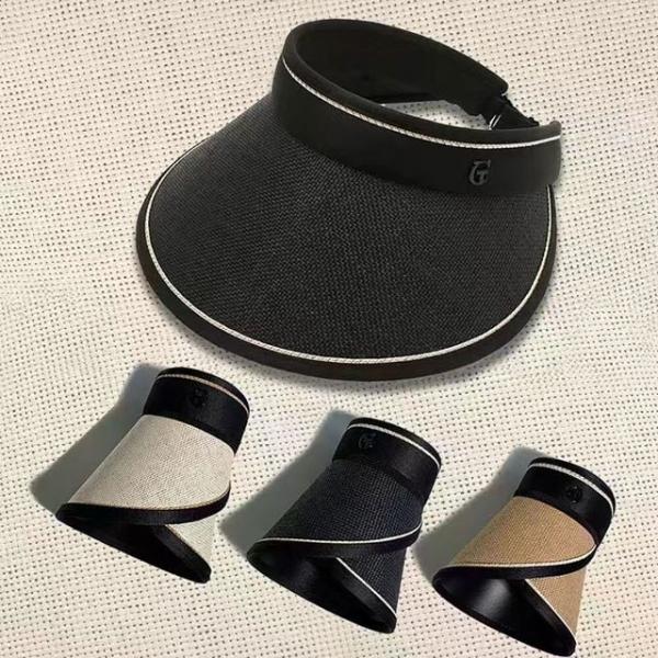 선캡 썬캡모자 바캉스 접이식 여름모자 블랙 등산모자