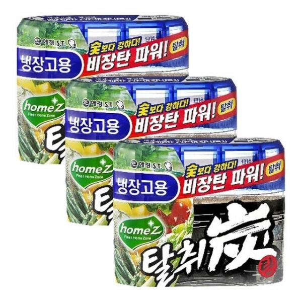 애경 홈즈 탈취탄 냉장고용 140g X 3개