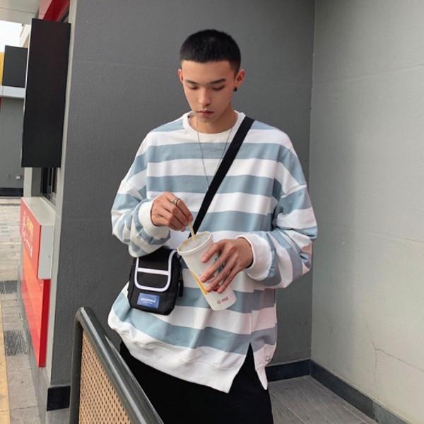 라운드넥 남자긴팔티셔츠 오버핏맨투맨 IS-TS04