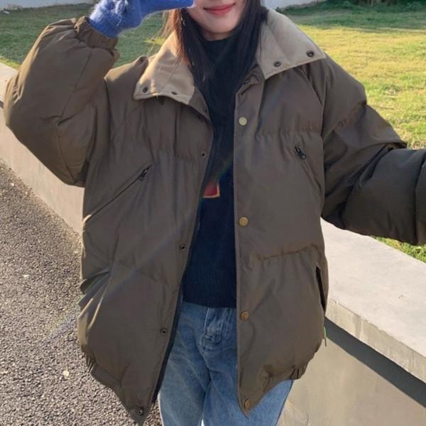 디테일 하이넥카라 WS-JP31 자켓 2컬러 여성 패딩