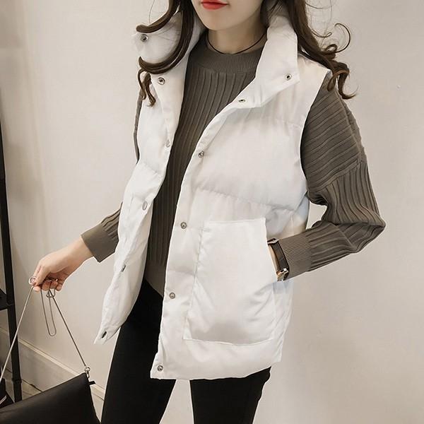 포켓 INSUM51 데일리 조끼 여성 3컬러 패딩 아우터