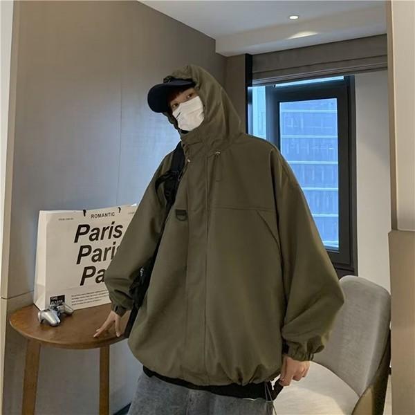남여공용 자켓 캐주얼 후드 야상 IS-JK20 오버핏