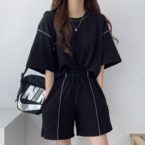 루즈핏 데일리 반바지 LK-SS36 반팔 세트