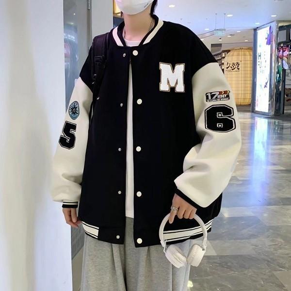 자수 데일리 오버핏 IS-JK55 남성 야구점퍼 원컬러