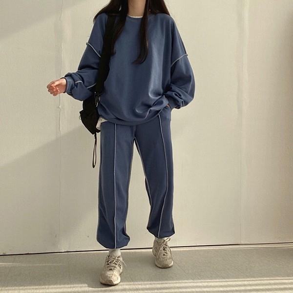 데일리 스트릿 오버핏 LK-SS41 셋업 츄리닝 여성