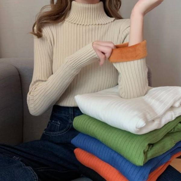 폴라티 목폴라 터틀넥 LK-T003 긴팔기모티 융털안감