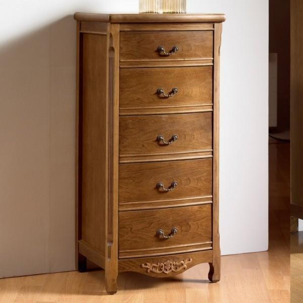 가구산책 엔틱 5단 B2812 600 원목 서랍 수납장