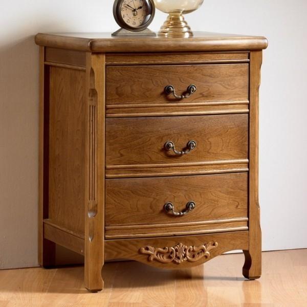 수납장 원목 3단 서랍 가구산책 엔틱 600 B2813