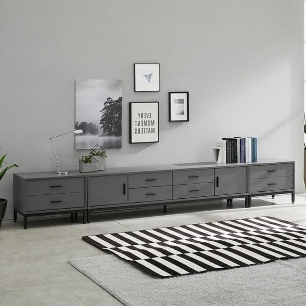 가구산책 그레이 B2517 거실수납장세트 3000 TV장