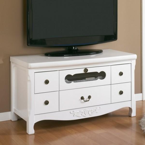 엔틱 거실서랍TV장 1000 B2782 가구산책 화이트 원목