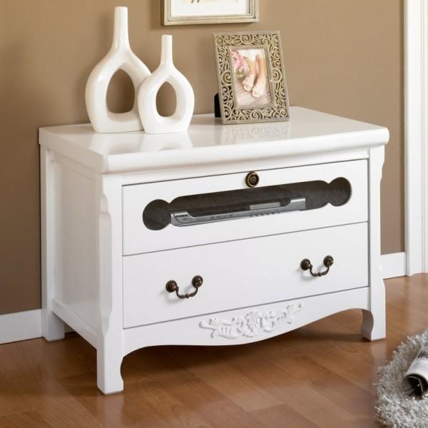 엔틱 B2784 화이트 800 거실서랍TV장 가구산책 원목