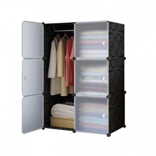 가구산책 간이옷장 6칸 S156 큐브