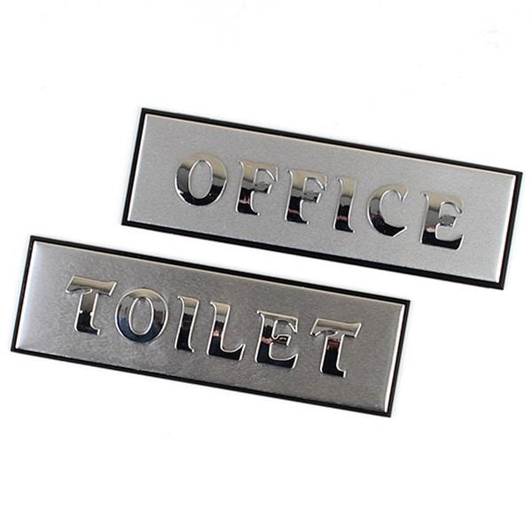 알루미늄 OFFICE 고급 표지판 TOILET