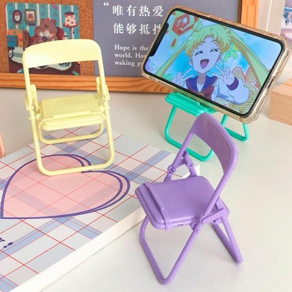 파스텔 미니 의자 핸드폰 거치대 받침대 귀여운 소품