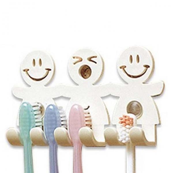 칫솔 걸이 욕실 거치대 홀더 칫솔 보관함 스마일