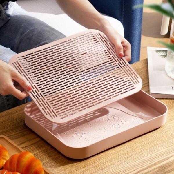 이중 받침 식기건조대 주방 싱크대 설거지 물빠짐 트레이 그릇 컵 정리 건조 선반 거치대